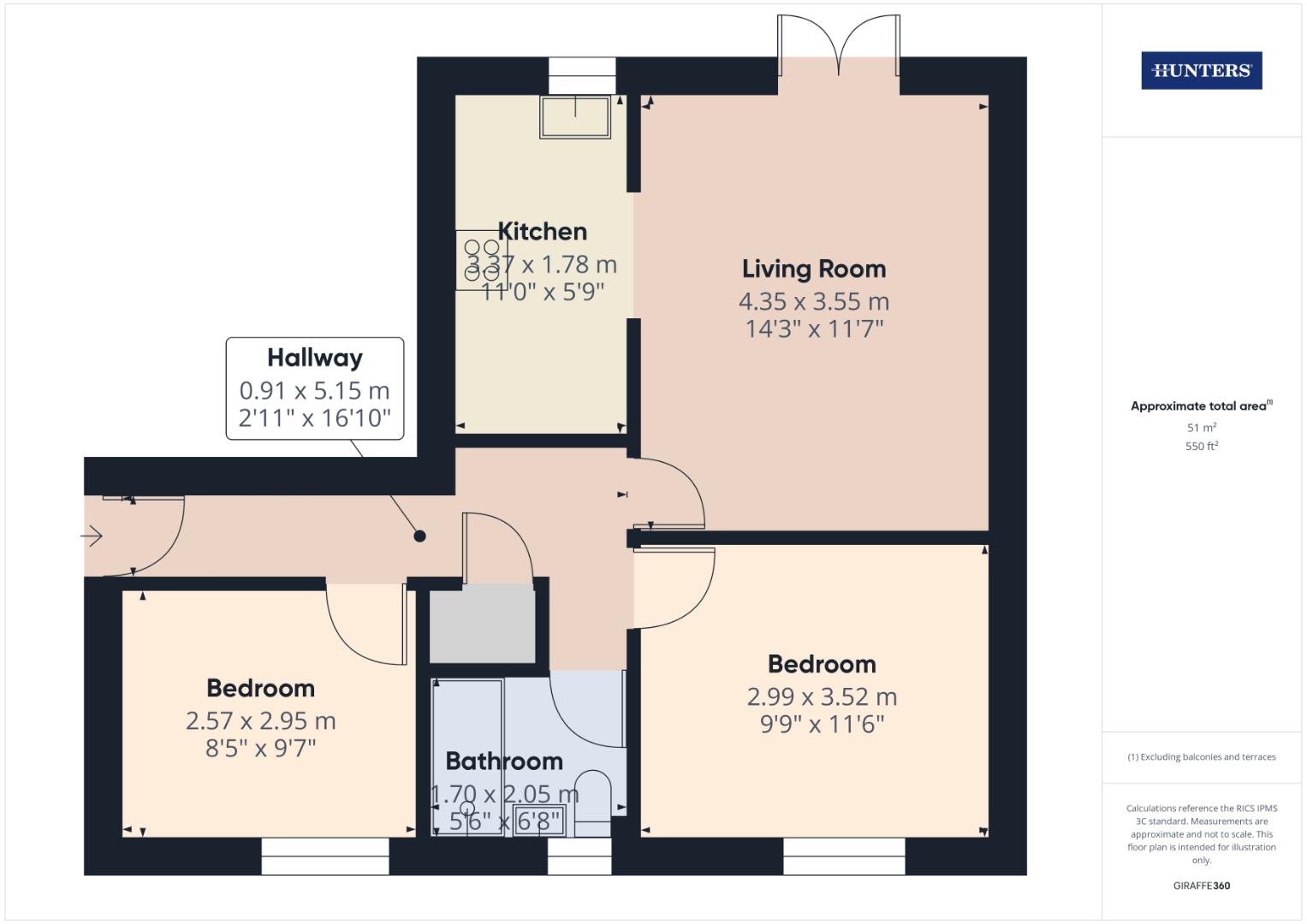 Atlantic Close, Southampton floorplan